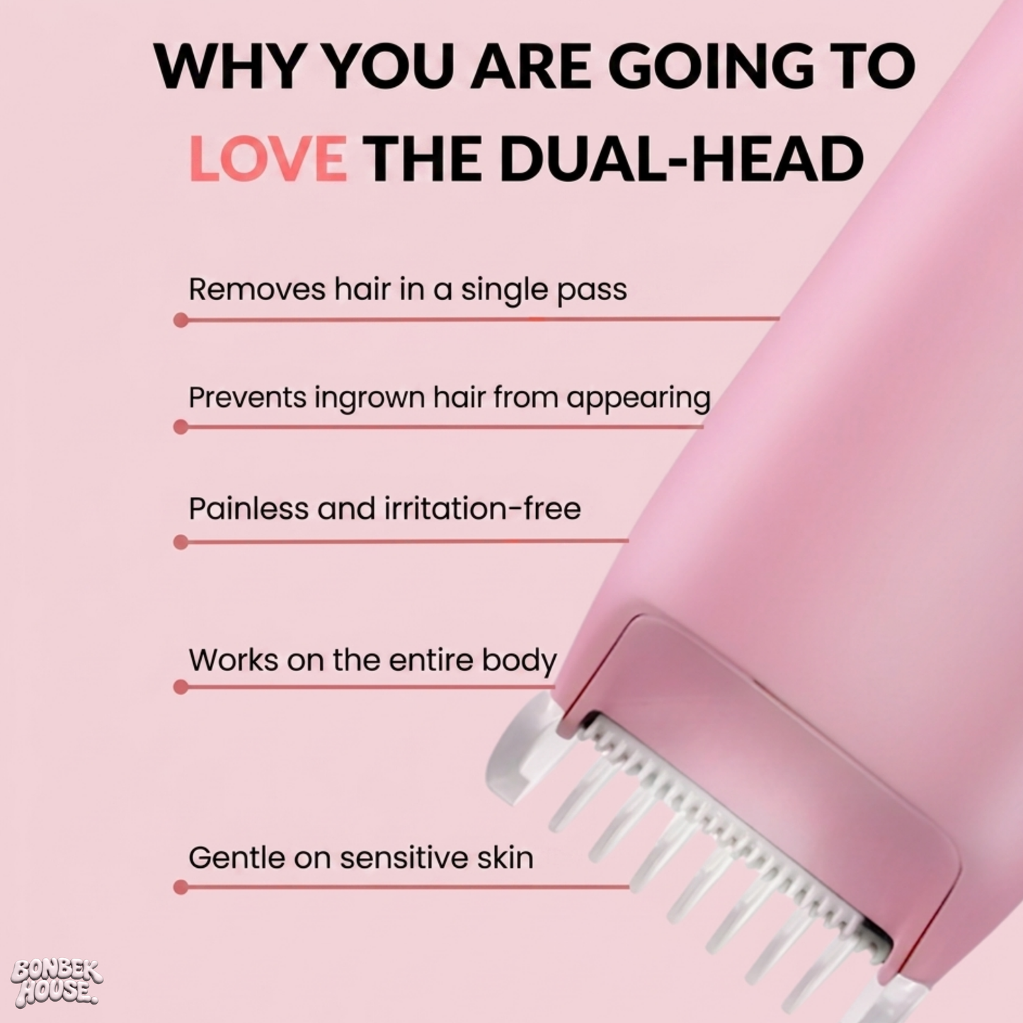 BONBEKHOUSE Dual-Head PRO — Professional Shaving Without Irritation